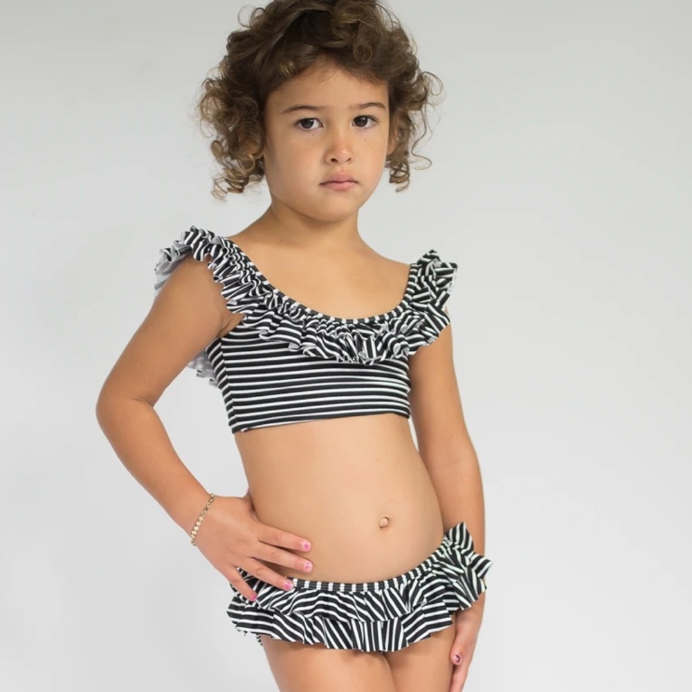 Mikoh Mini Havana Top White Stripe